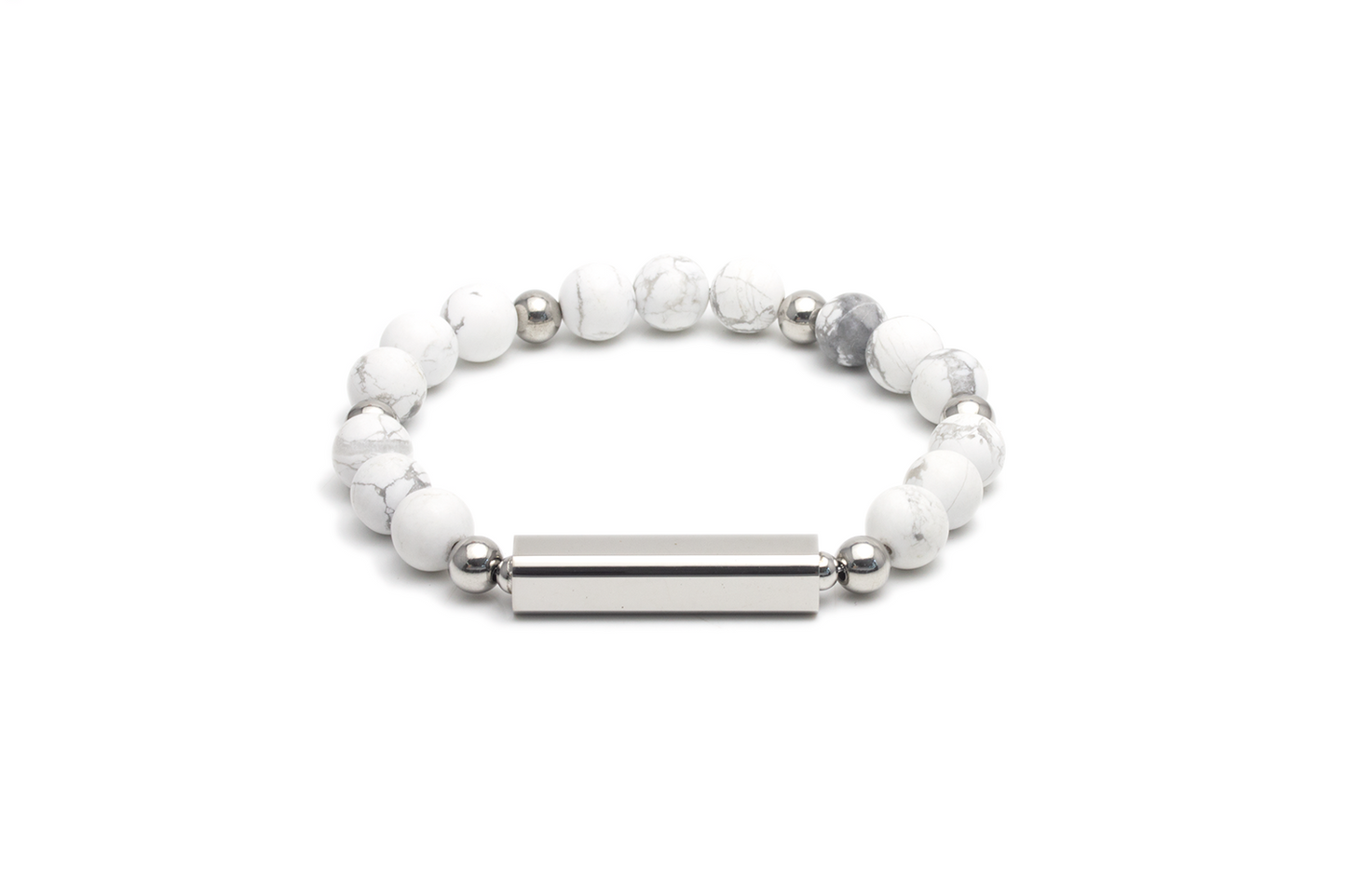 Amore Customize Engraving Crystal Bracelet - White Turquoise