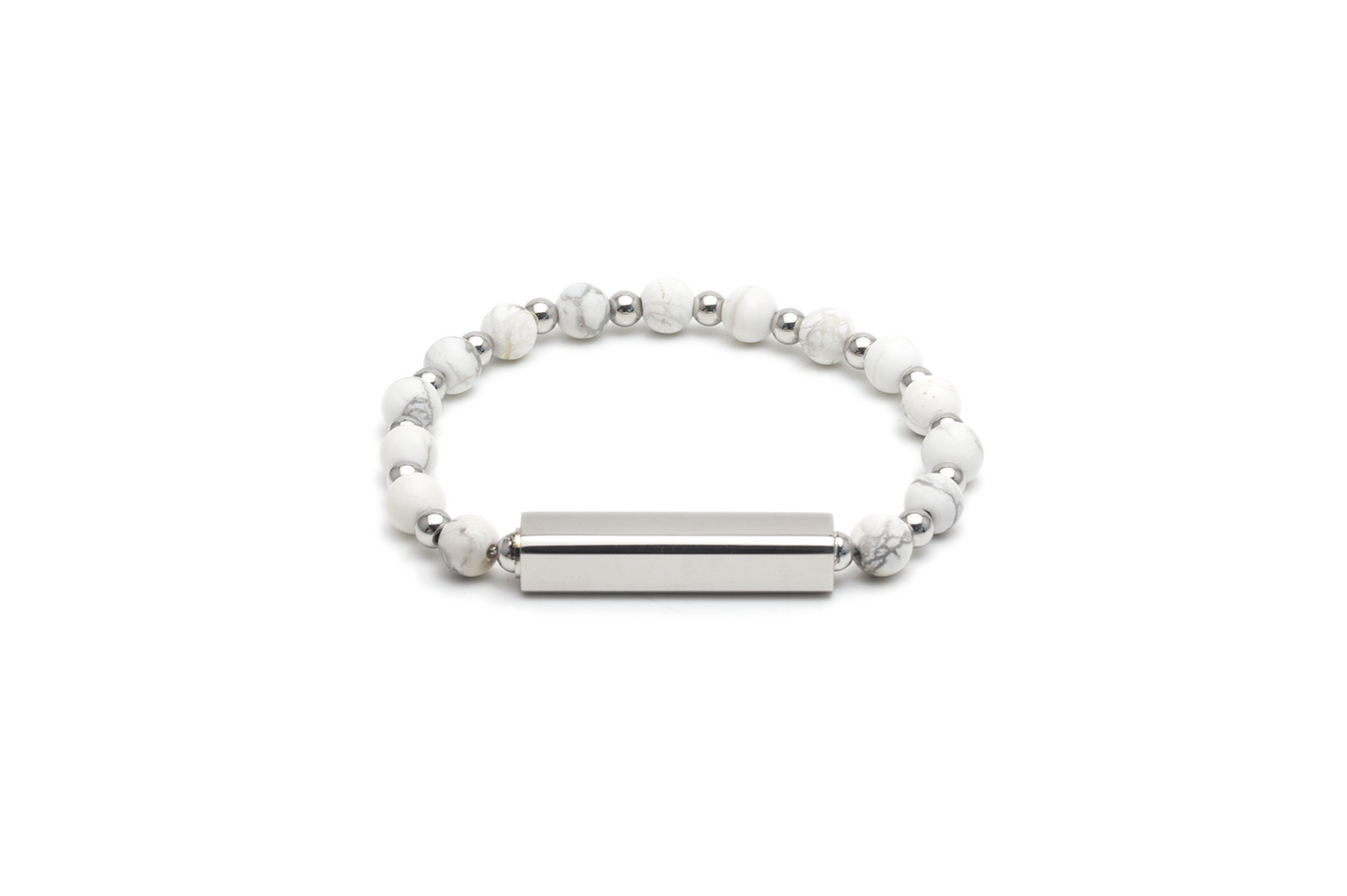 Amore Customize Engraving Crystal Bracelet - White Turquoise