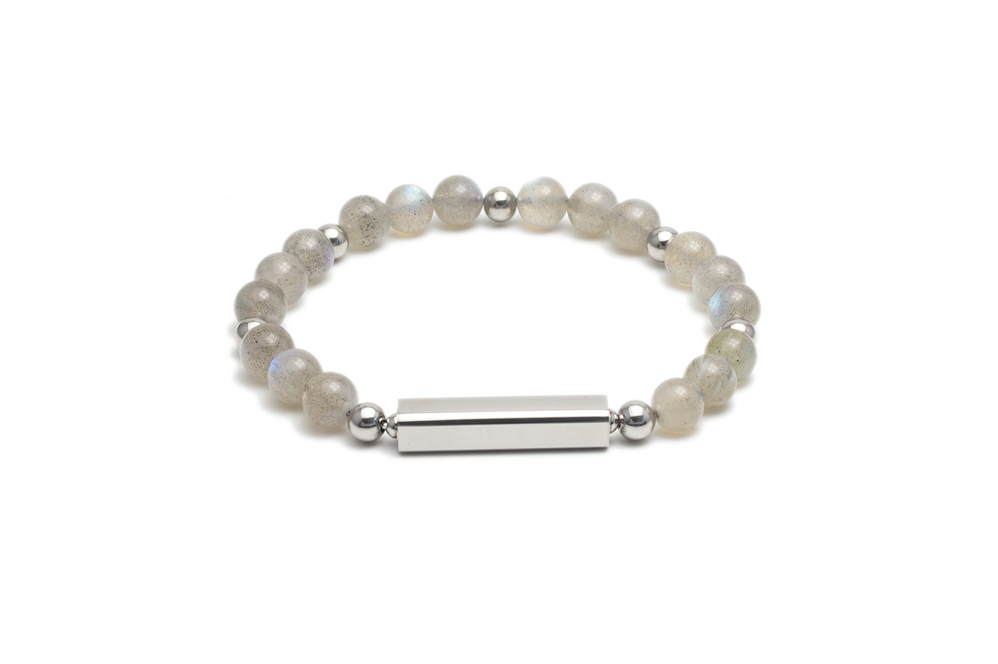 Amore Customize Engraving Crystal Bracelet - Grey Moon Stone