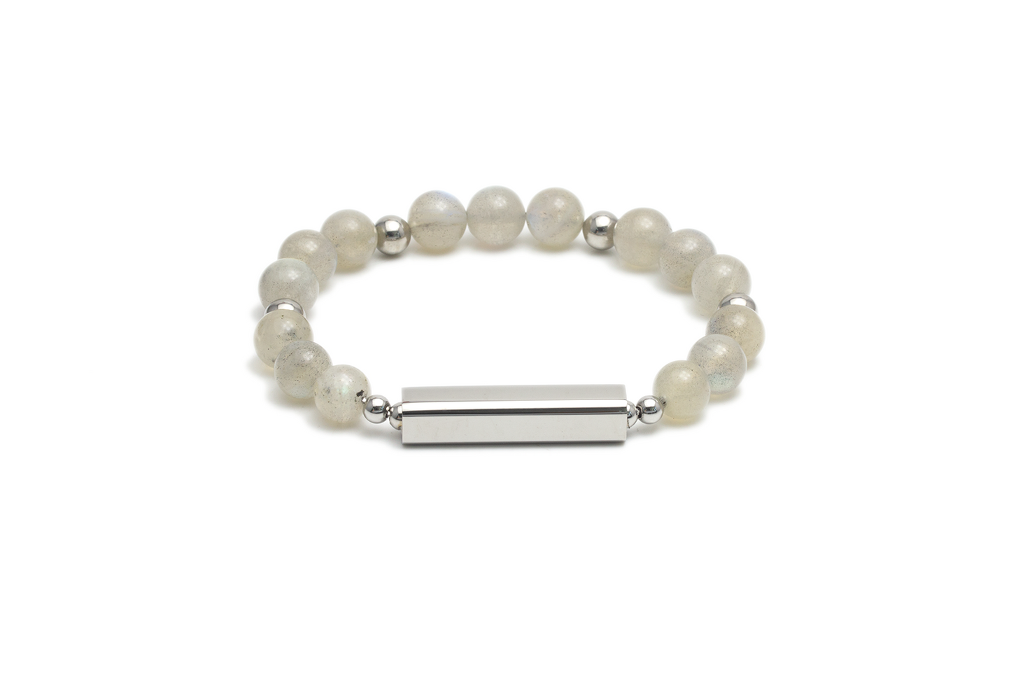 Amore Customize Engraving Crystal Bracelet - Grey Moon Stone