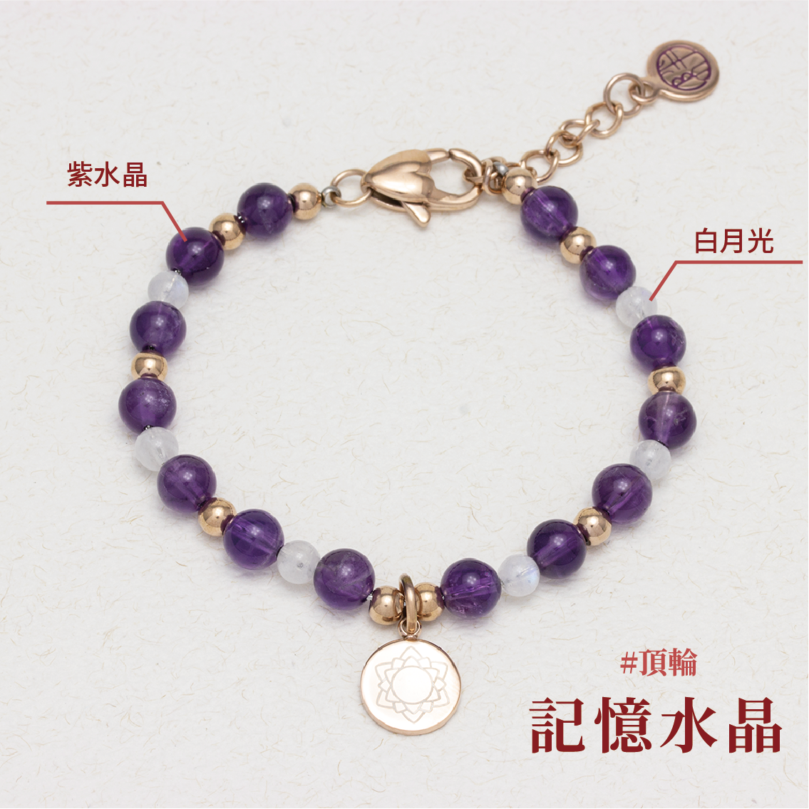 Chakra Crystal Stainless Steel Bracelet - Memory Crystal