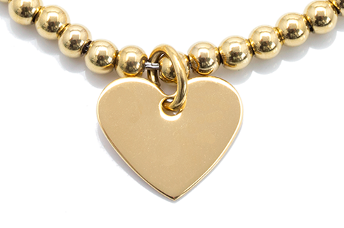 Hearted You Customize Bracelet - Gold