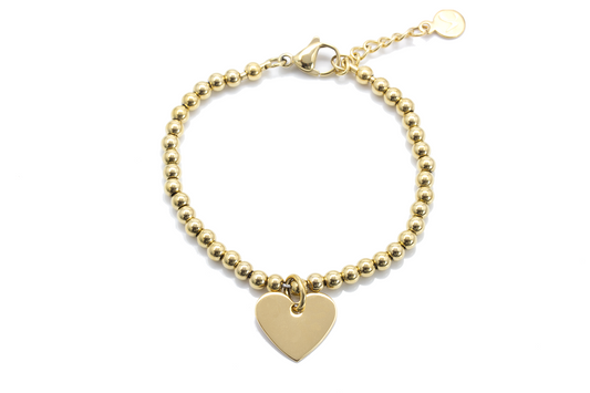 Hearted You Customize Bracelet - Gold