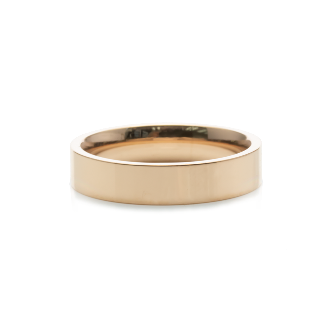 Basic Customize Engraving Ring - Rose gold - 4mm