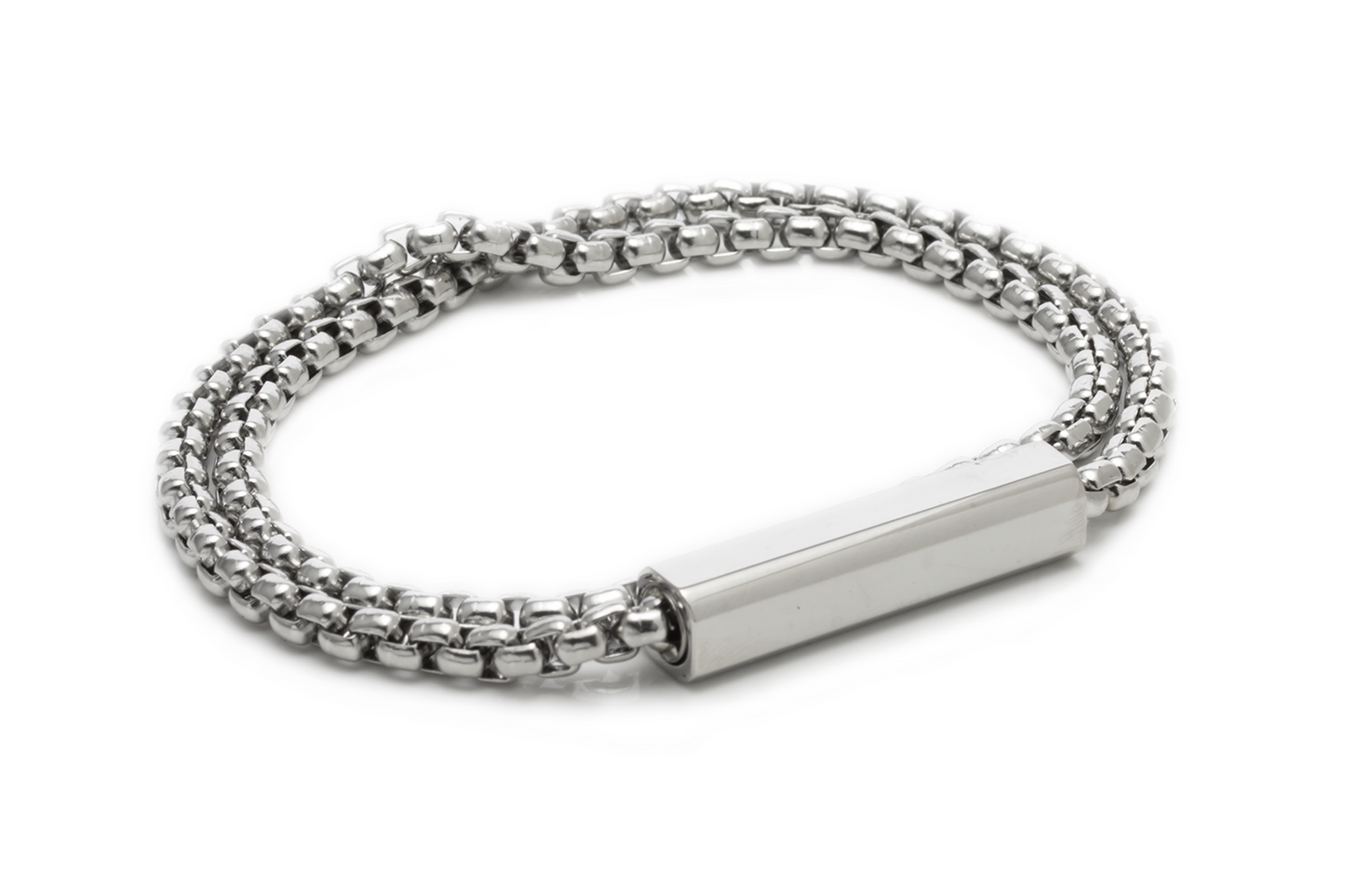 Rope Customize Engraving Bracelet - Silver