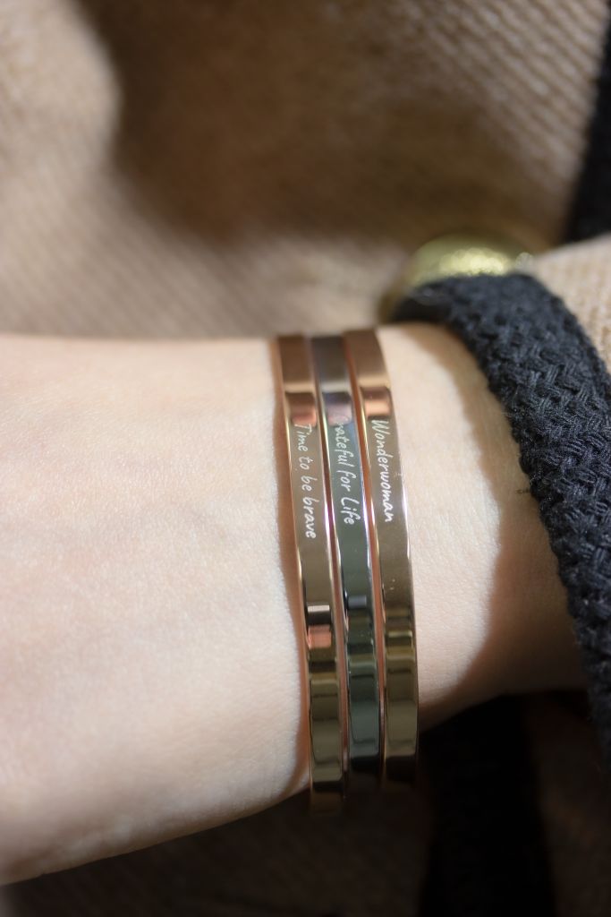 Customize Engraving Message Bangle