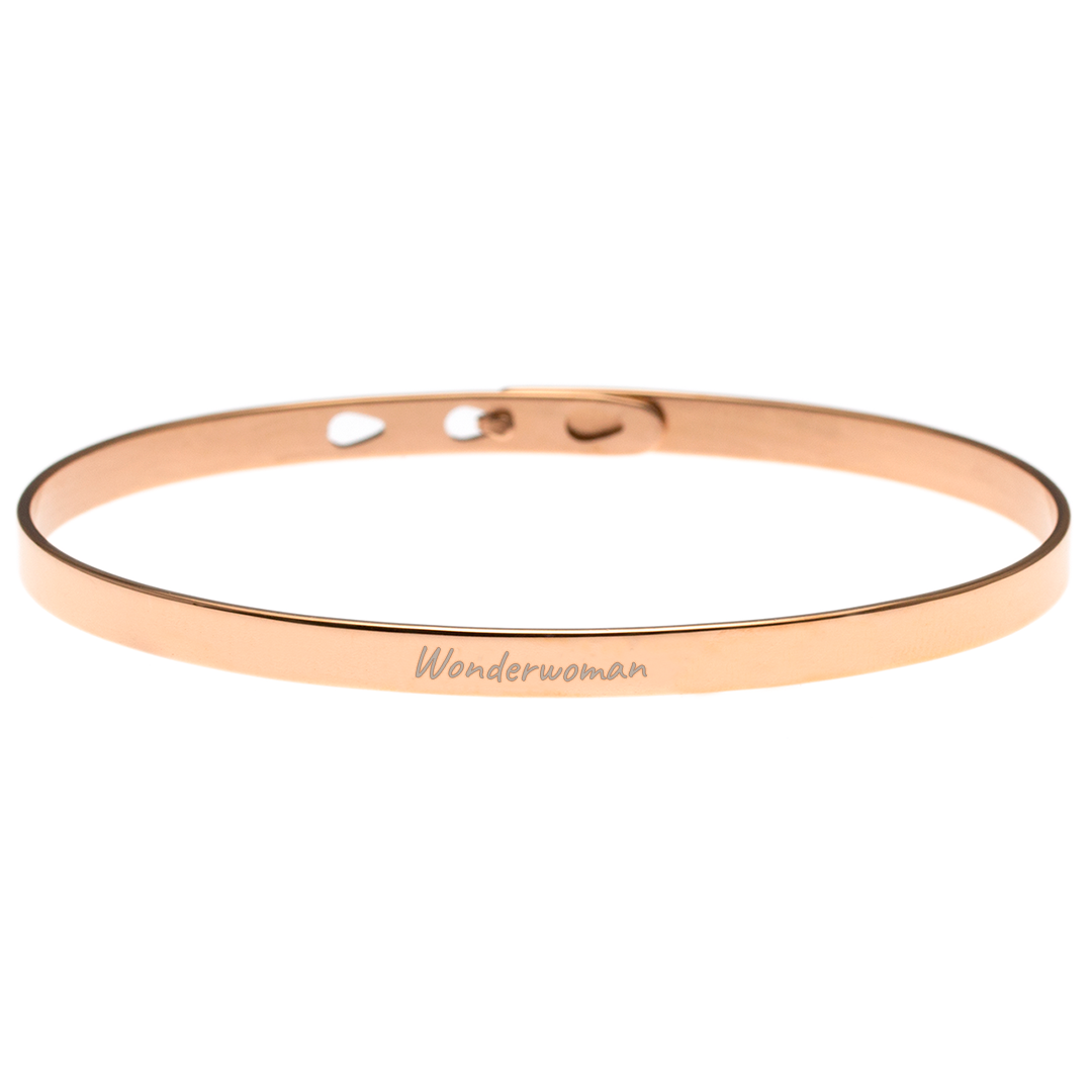 Inspiring Quote Engraving Message Bangle - CD box version