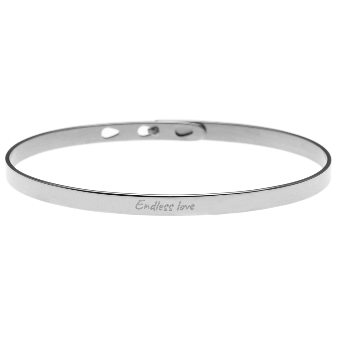 Inspiring Quote Engraving Message Bangle - CD box version