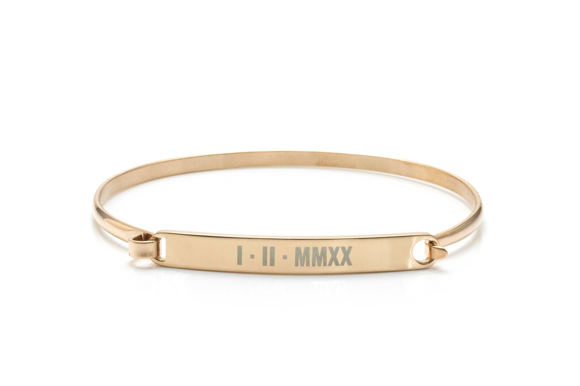 Dedicate Customize Engraving Bangle - Rose gold