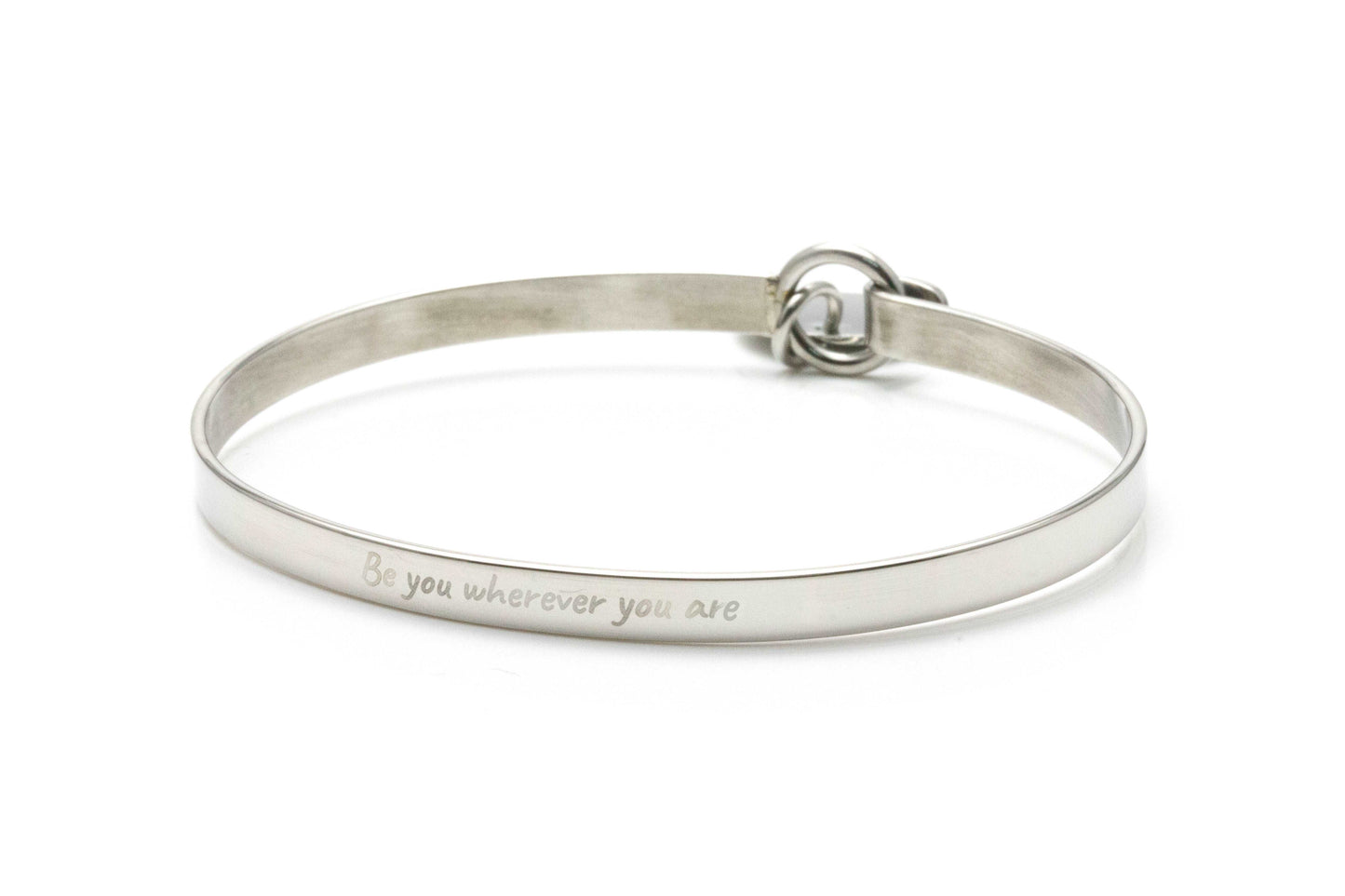 Je t'adore Customize Engraving Bangle - Silver