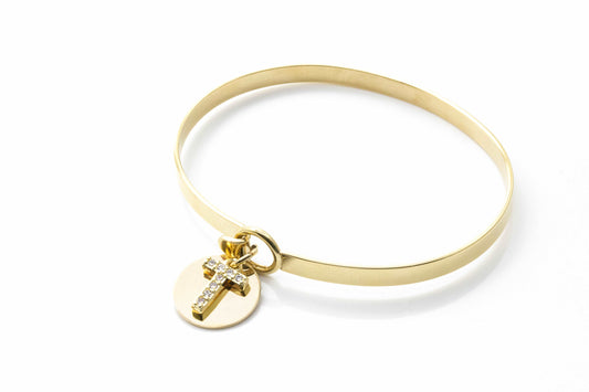 Je t'adore Customize Engraving Bangle - Gold