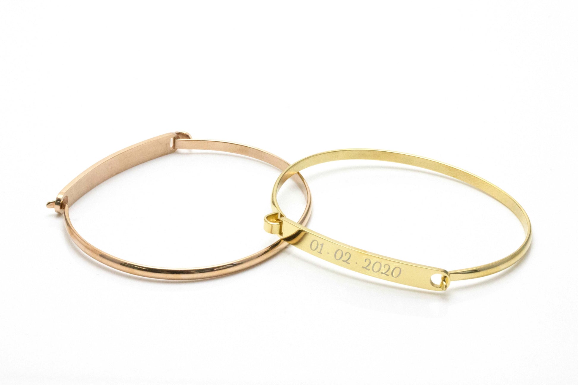 Dedicate Customize Engraving Bangle - Gold