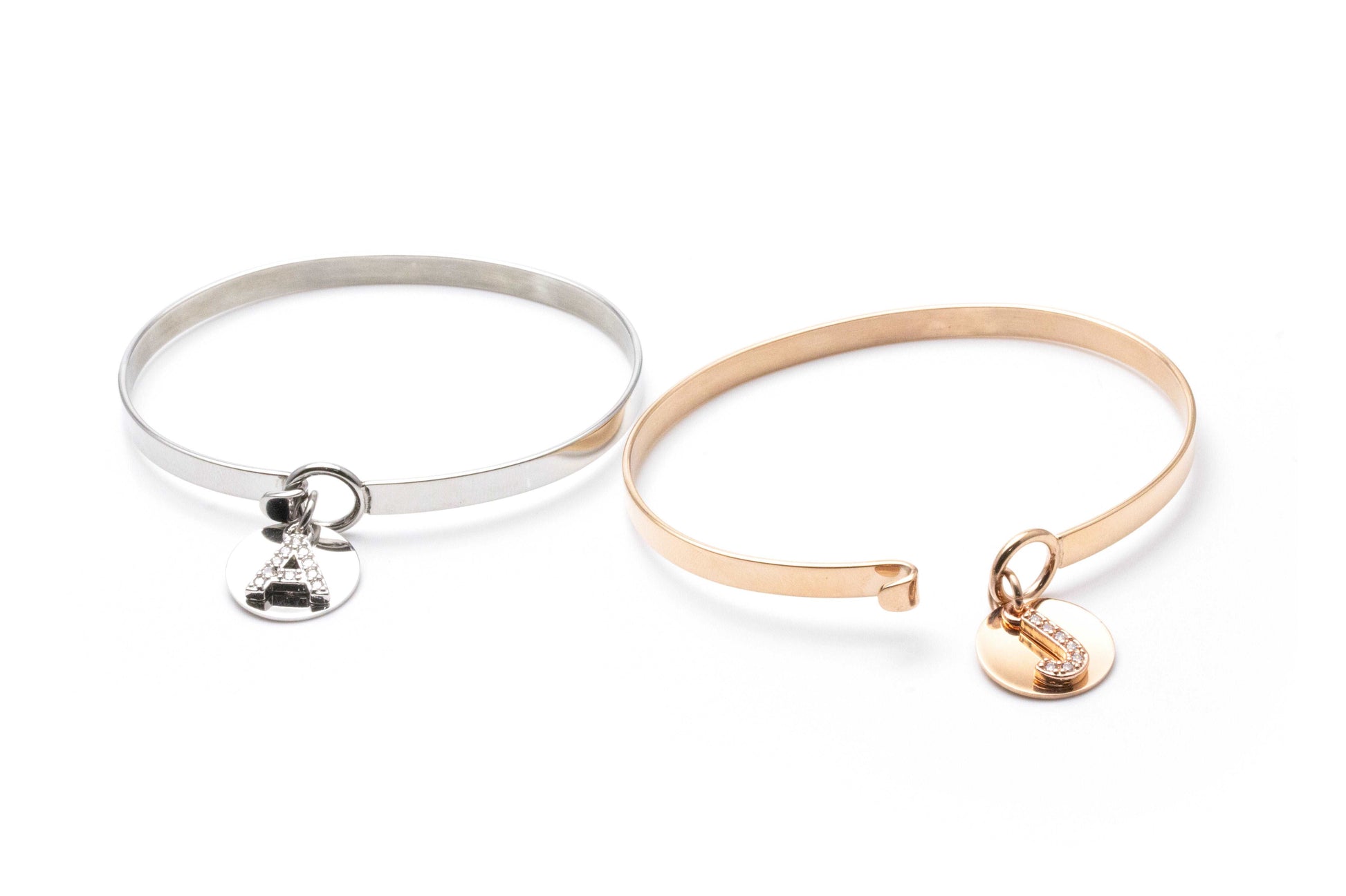 Je t'adore Customize Engraving Bangle - Rose Gold