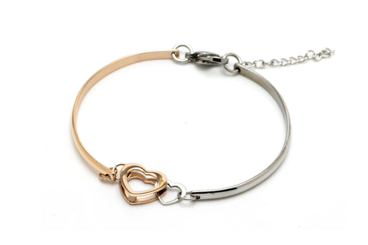 Dual Heart Bangle