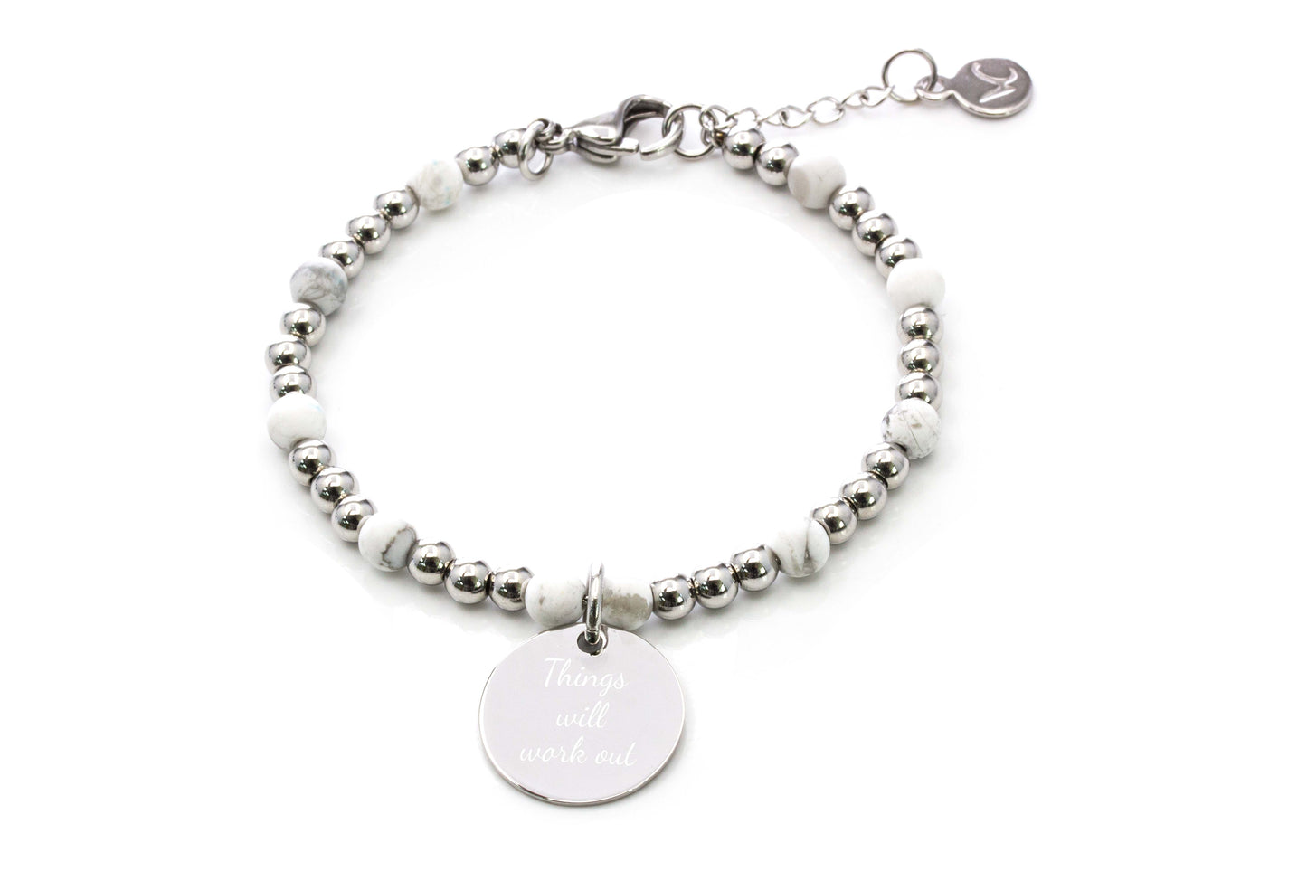 Things will work out Bead Bracelet - Silver