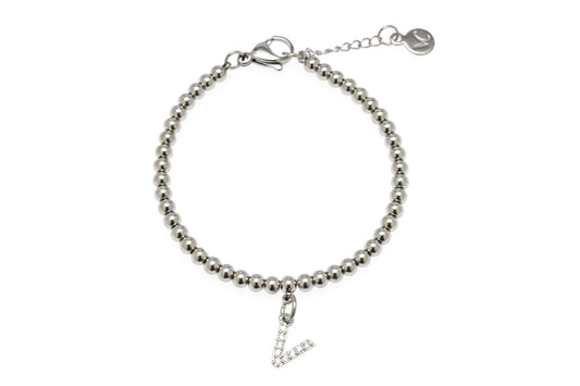 Mom & Daughter Silver Charm Bracelet