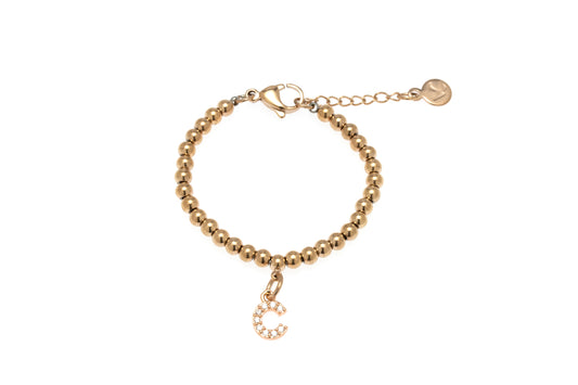 Mom & Daughter Charm Bracelet - Rose Gold