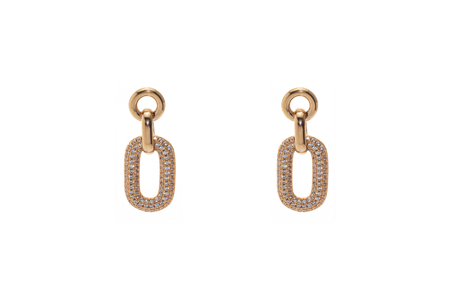 Rose Gold Chain Earrings