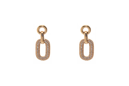 Rose Gold Chain Earrings