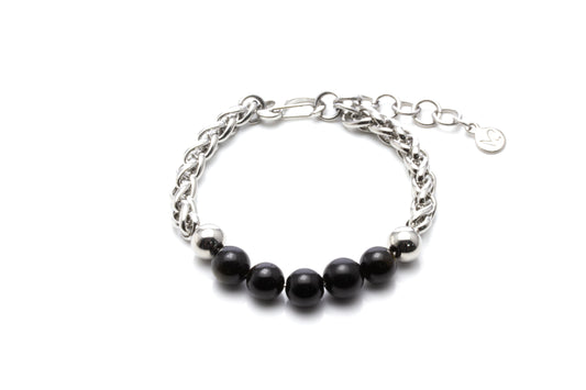 Guardiance Gemstone Bracelet - Black [Small]