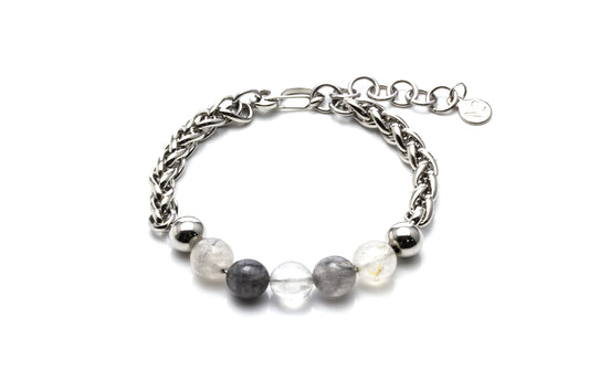 Guardiance Gemstone Bracelet - Grey [Small]