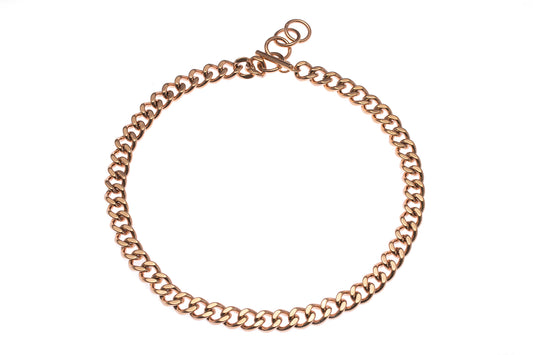 Stainless Steel Chain Necklace - Rose gold