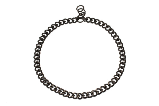 Stainless Steel Chain Necklace - Black