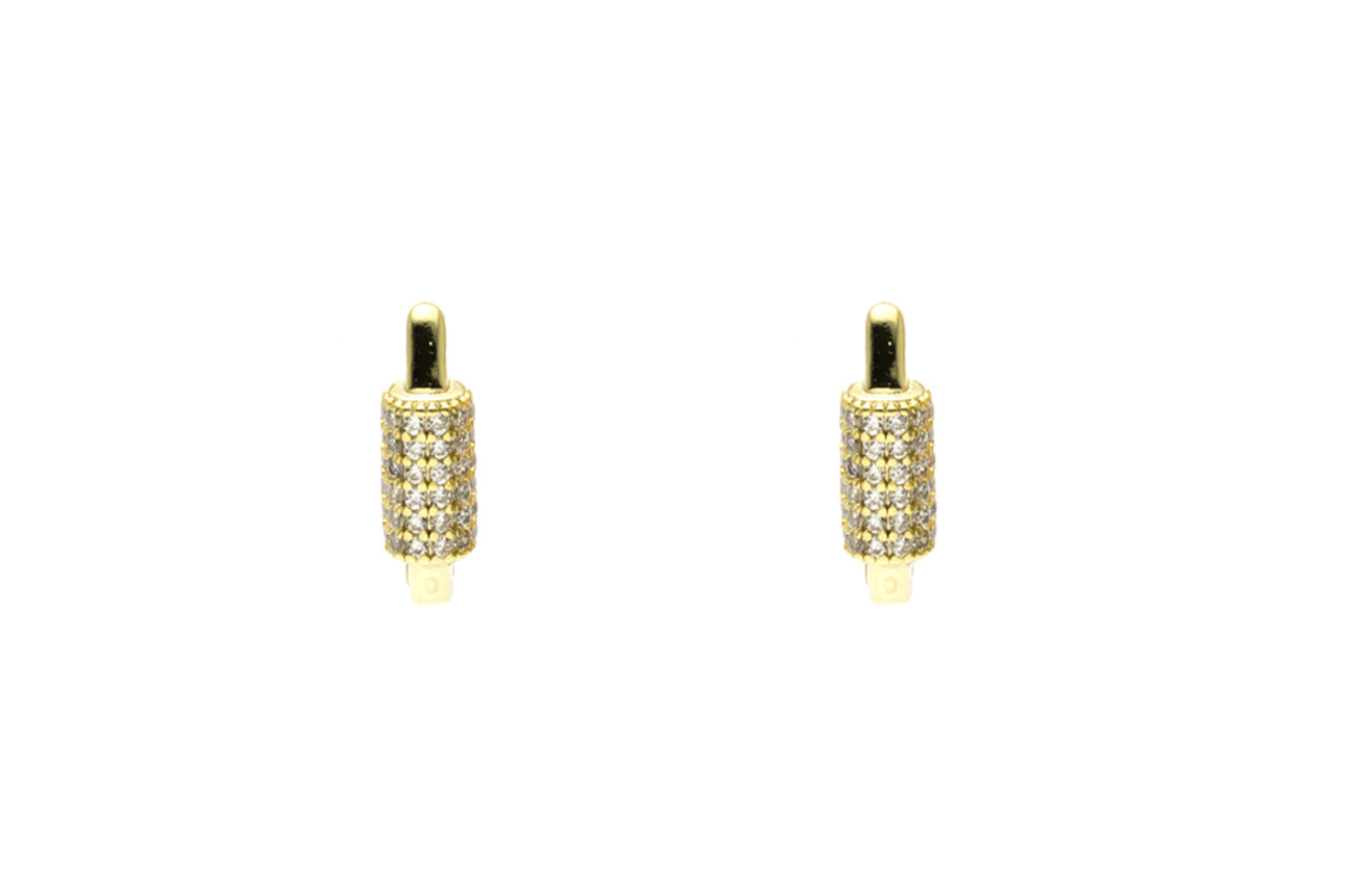 Square Crystalized Earrings - Small